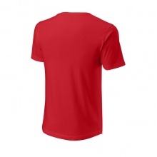 Wilson Tennis Tshirt Script Eco Cotton (Baumwolle, Slim Fit) 2022 Wilson rot Herren